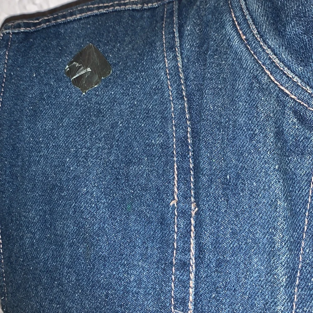🌈Vintage 80’s Hand Painted Decorated Denim Vest - Picture 8 of 15